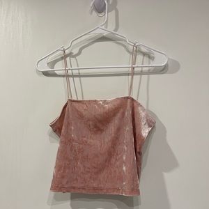 Velvet pink top